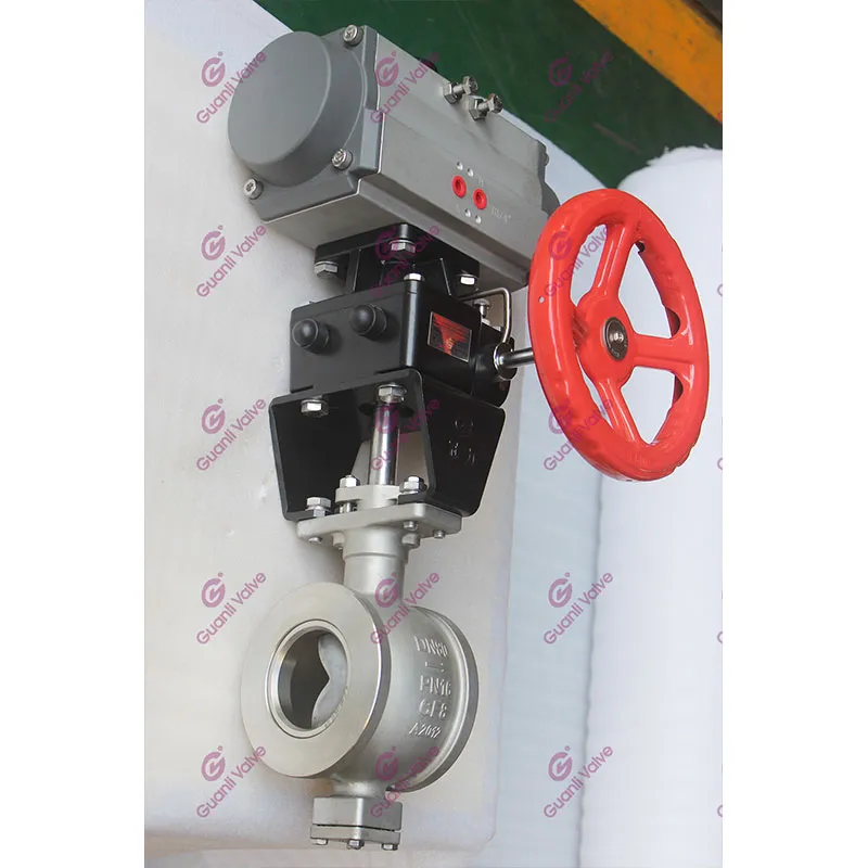 GVU647 СЕГМЕНТНЫЙ ШАРОВОЙ КЛАПАН С РЕЕЧНО-ШИННЫМ ПРИВОДОМ (2)